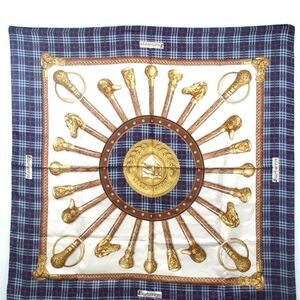 Burberry Plaid and Gold Wall Decor